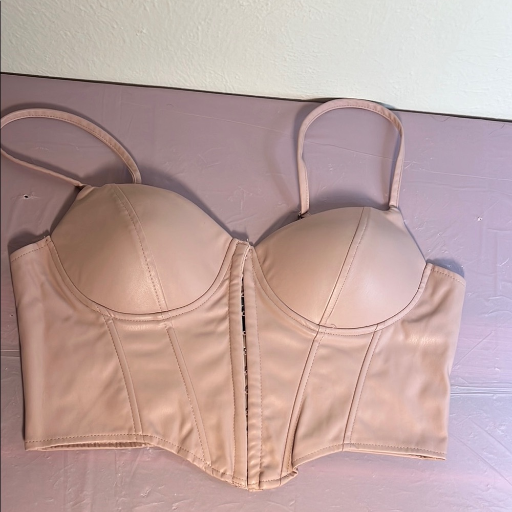 Pink Corset Bustier Top